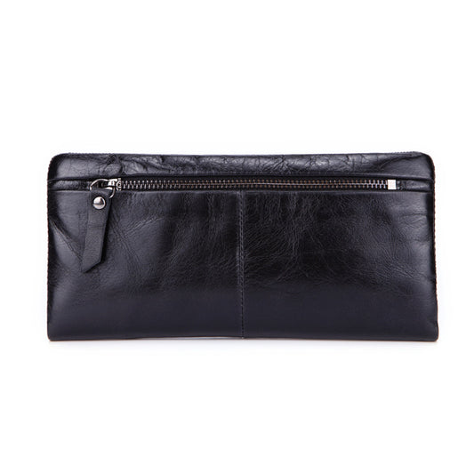 OVELLDAR Premium Genuine Leather Men’s Long Wallet | ছেলেদের প্রিমিয়াম লেদার লং ওয়ালেট