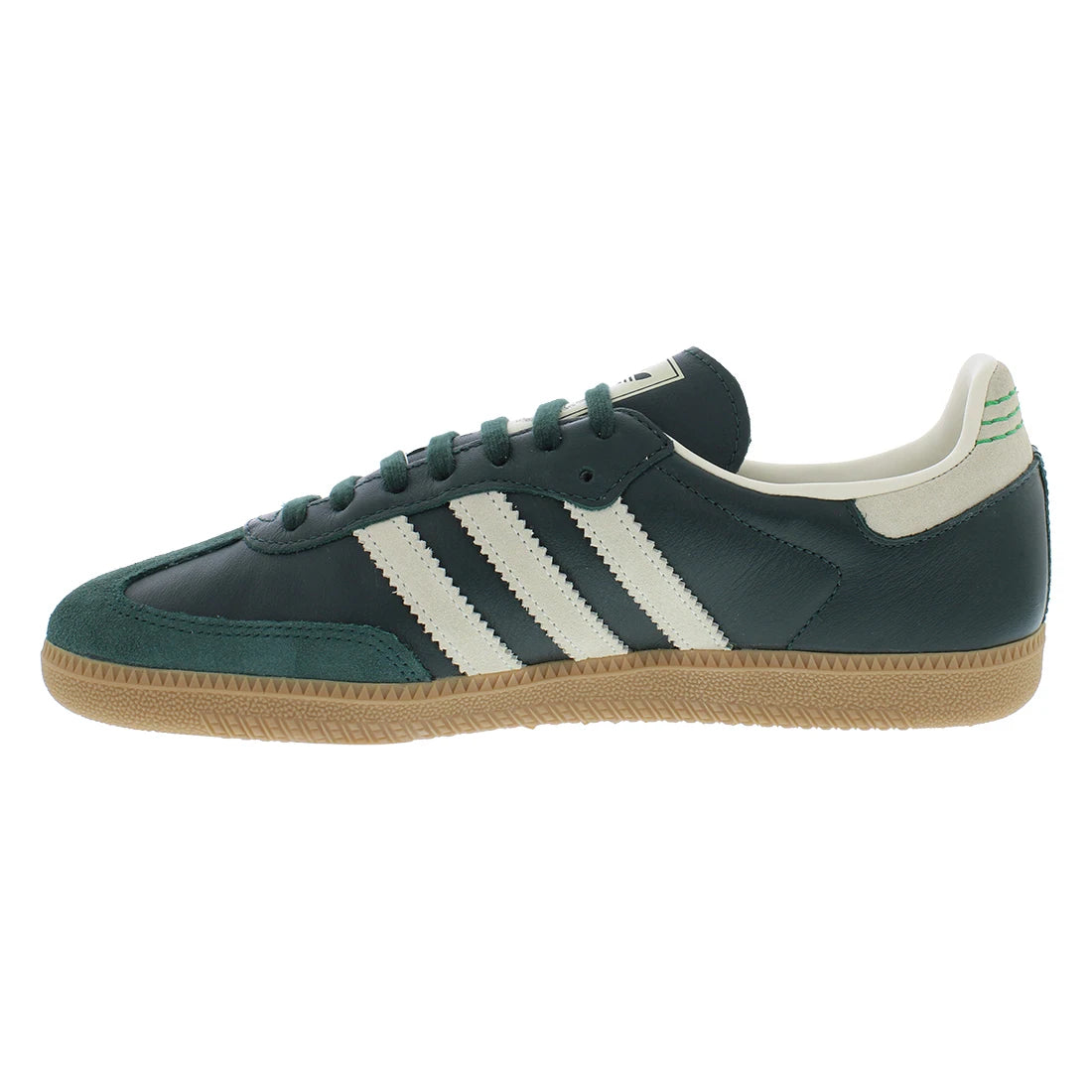 For Originals Women's Walking Shoes Green/Taupe Leather Upper Round Toe Breathable Lace-Up Casual Sneakers All Seasons