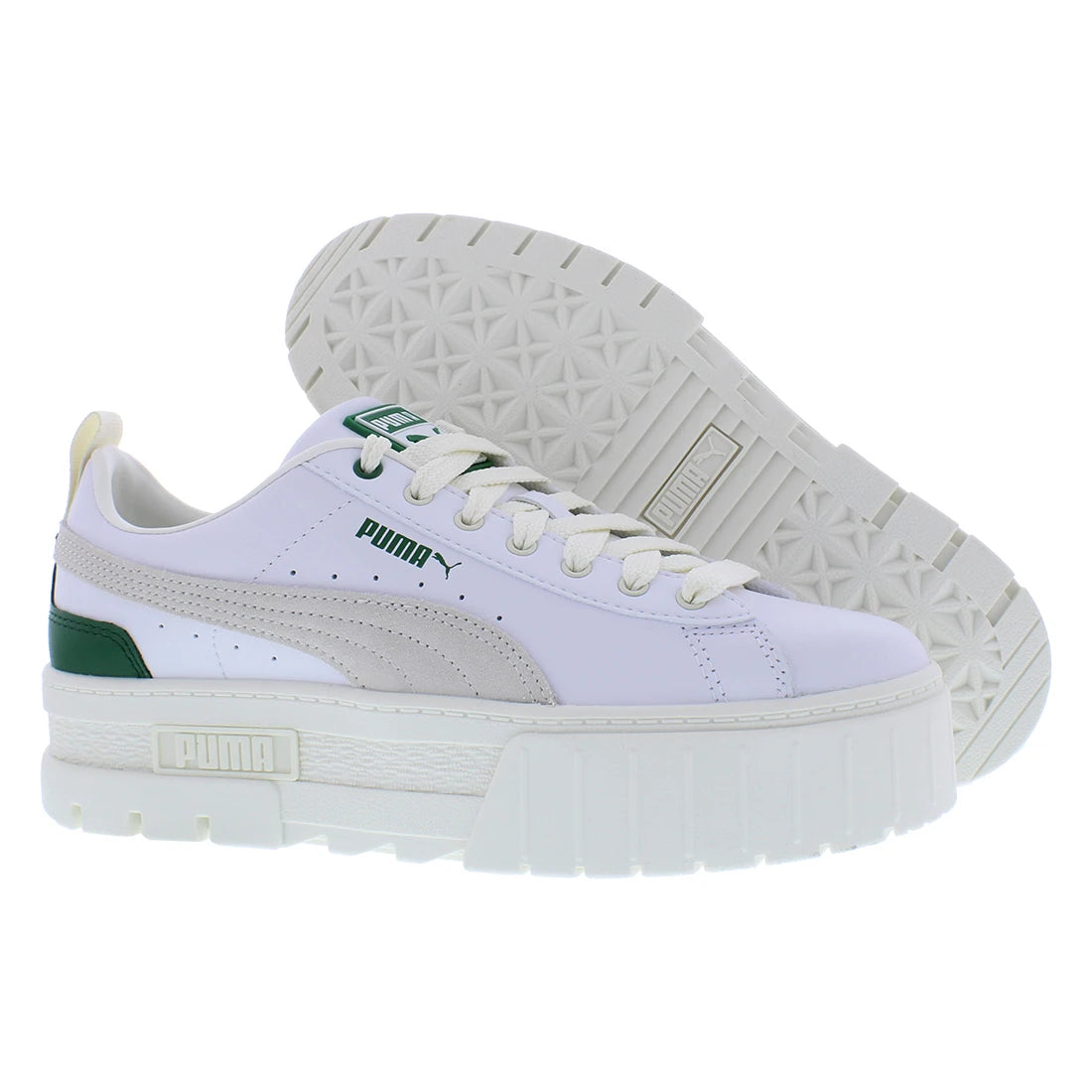 For Mayze Leather Womens Shoes Model MSS-38198342 White/Vine 100% Authentic