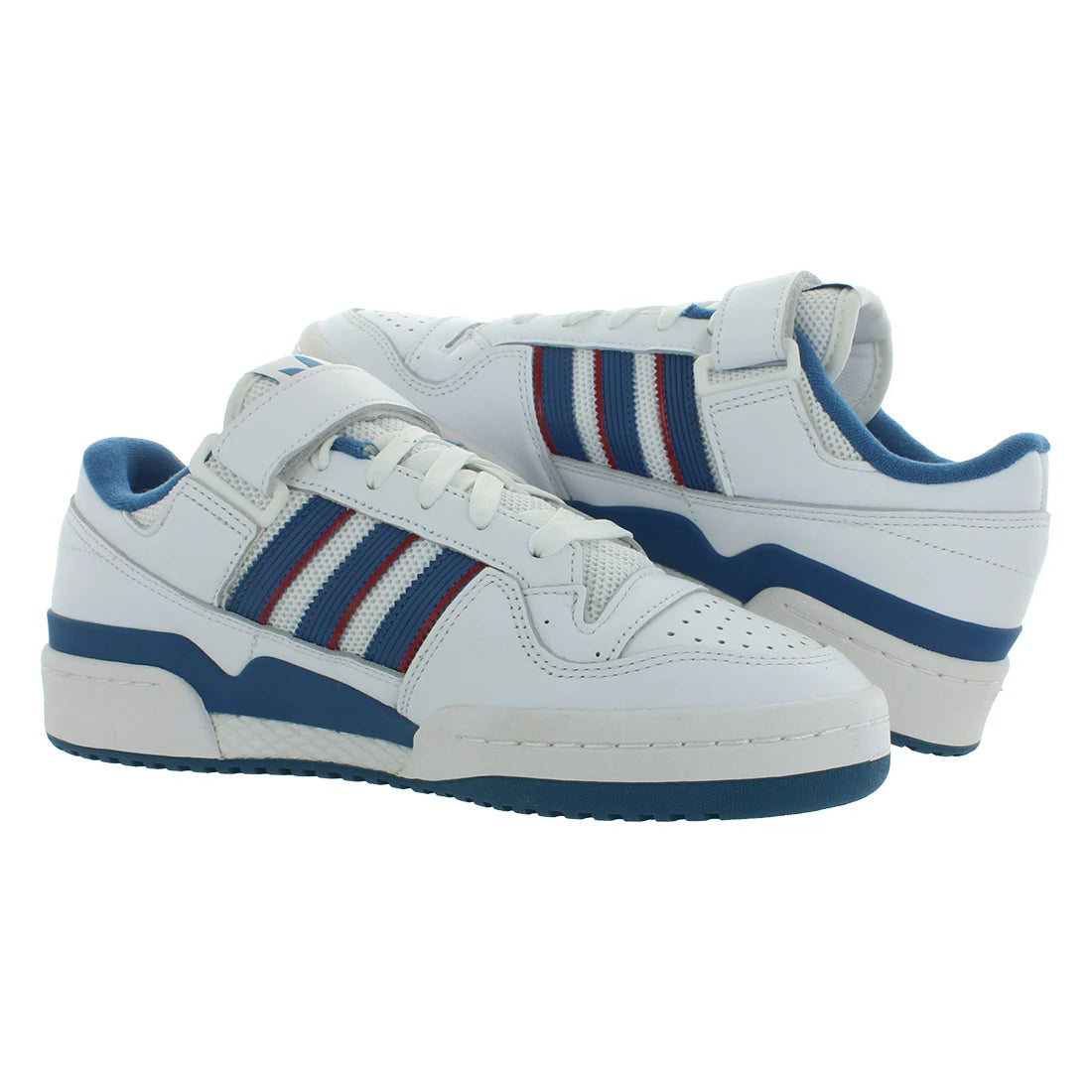 For Forum 84 Low Adv Men's Shoes Fashionable White/Core Blue/Scarlet Soft Mesh Lining Walking Court Sneakers Made in China