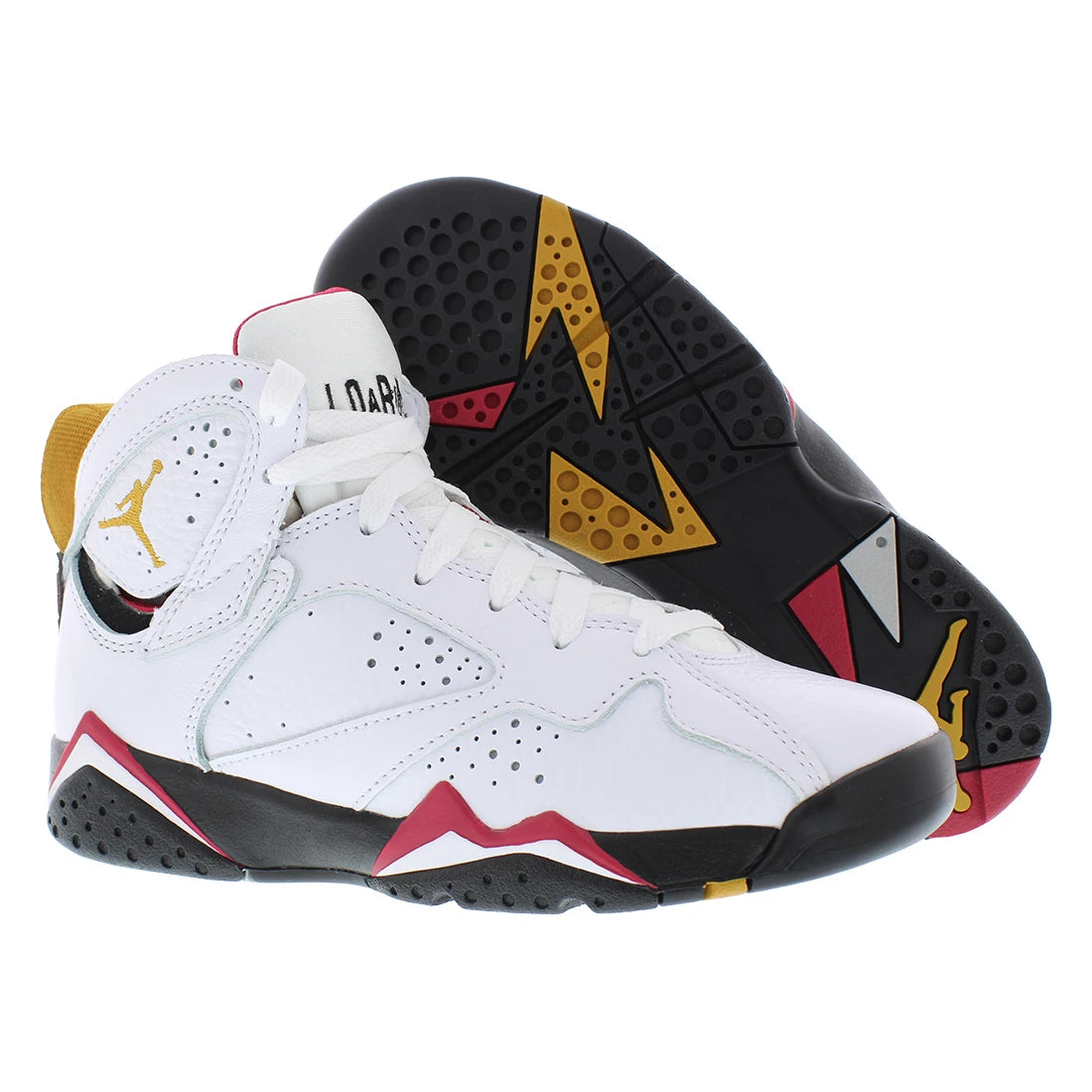 For for Air for 7 Retro GS Boys Shoes Model DQ6040106 Colors White/Black/Cardinal Red 100% Authentic