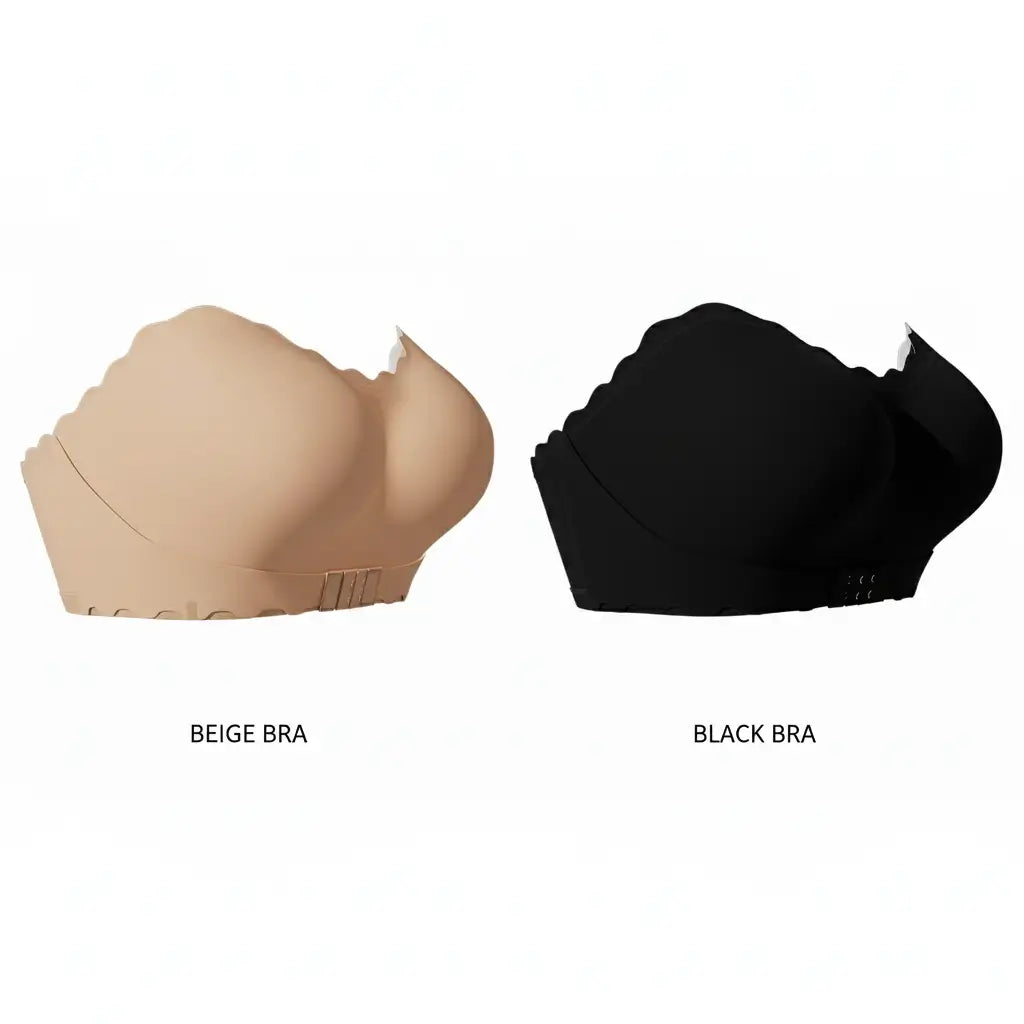 Combo Black & Beige – Premium Quality Strapless Bra for Women in Bangladesh | Comfortable & Invisible