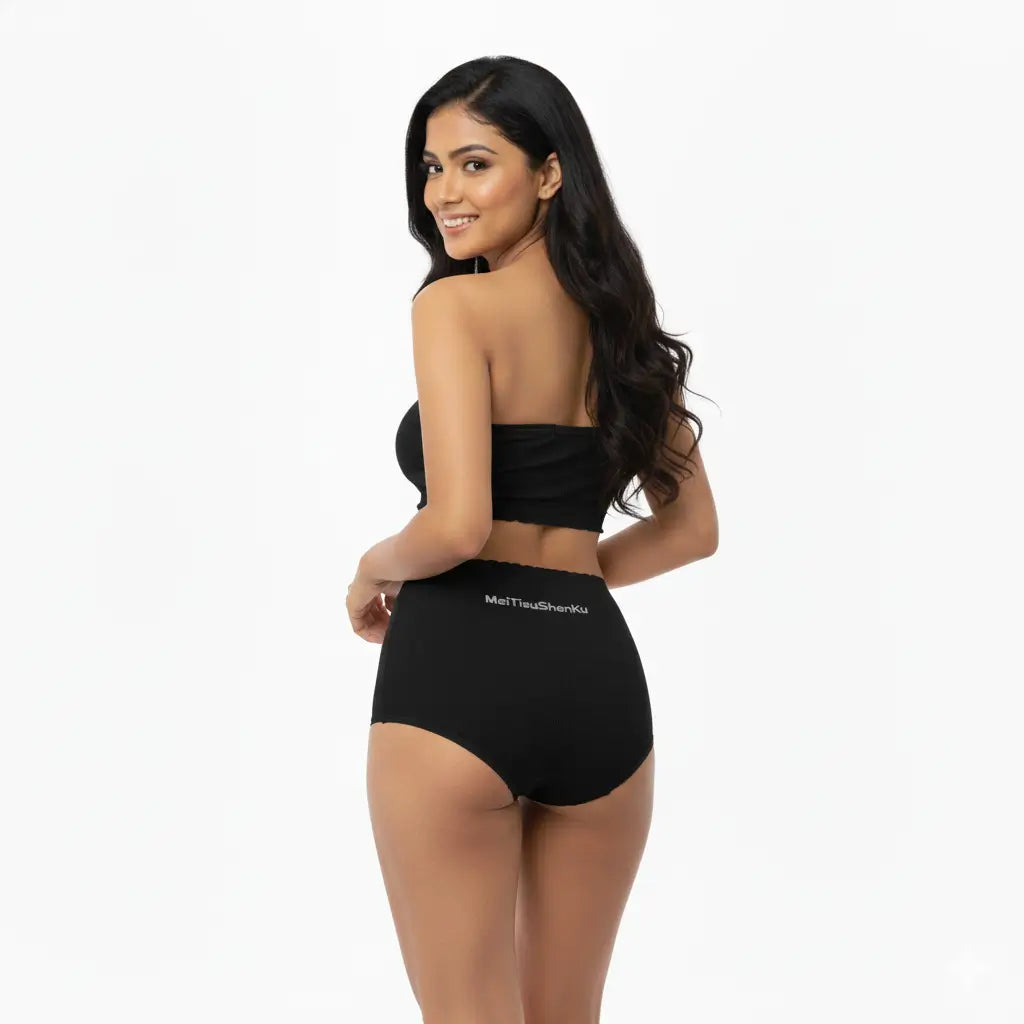High-Waisted Women Shaping Black Brief in Bangladesh | Comfortable & Slimming