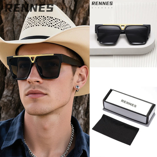 2025 Retro Square Sunglasses for Women and Men European American Street Style UV400 Optical Lenses PC Frame Material