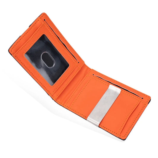 Wallet for Men Slim PU Leather Mens Wallet RFID Blocking Credit Card Holder with Money Clip