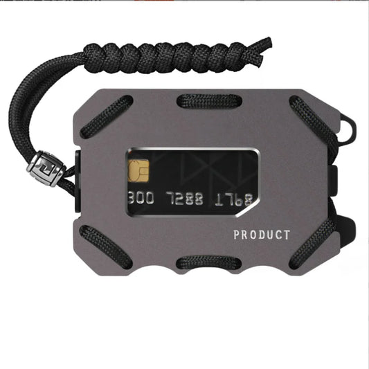 Aluminum Wallet With Elasticity Back Pouch ID Credit Card Holder RFID Mini Slim Wallet Automatic Pop up Bank Card Case