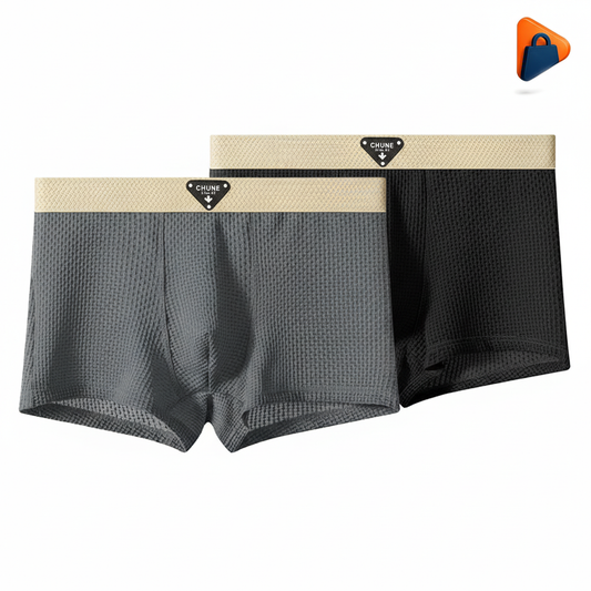 Black & Grey Combo – Men’s Anti-Bacterial Mesh Boxer Briefs Bangladesh