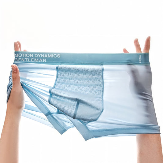Men’s Thin Ice Silk Boxer Shorts – Breathable, Antibacterial all seasons