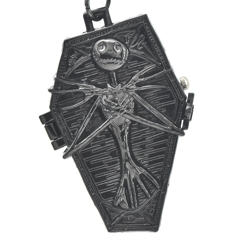 Halloween Foreign Trade Cartoon Pocket Watch Characteristic Pocket Watch Christmas Eve Green Ancient Large Pocket Watch Manufacturers Irregular Watch