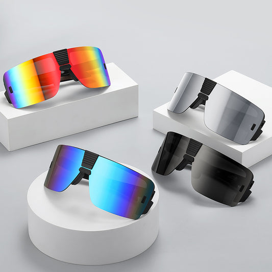 Heat Wave Sunglasses Sports Outdoor Cycling One-Piece Glasses Goggles Uv400 High Quality Vector