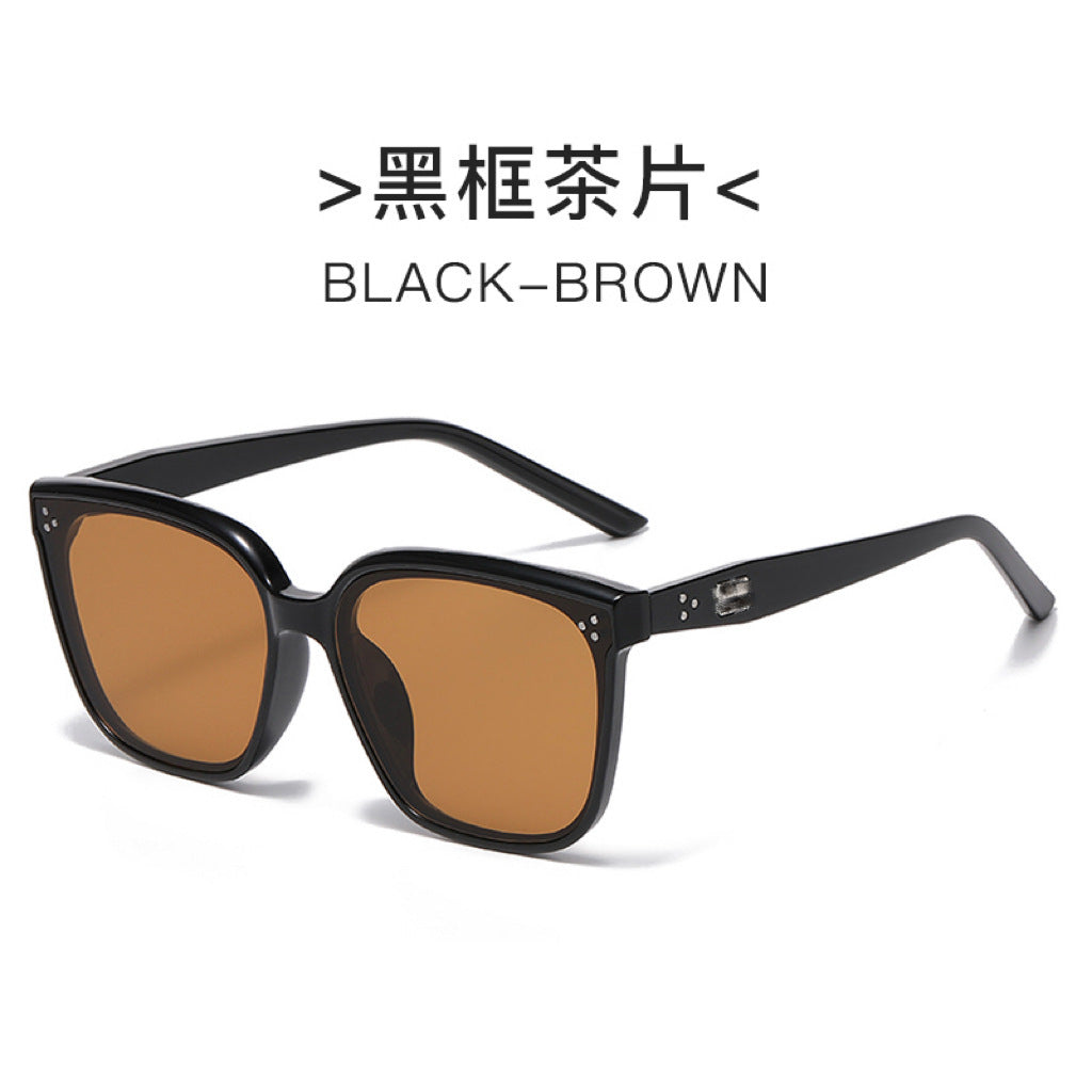 Three-Point Square Gm Sunglasses for Women, High-End Korean Fashion Sunglasses, Trendy Uv Protection Small Frame for Men