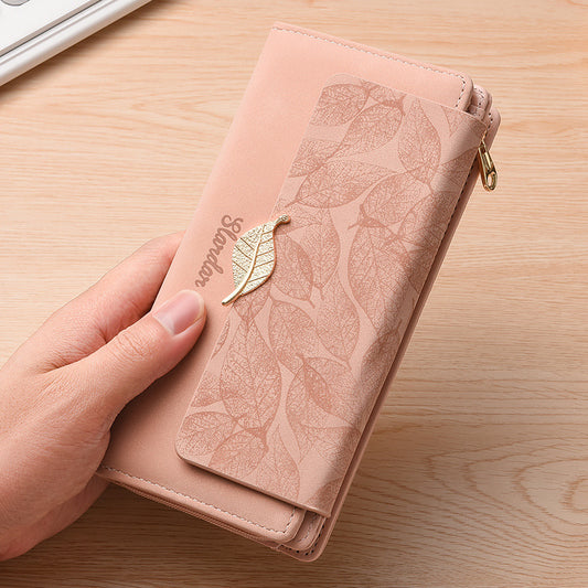Frosted Leaf Women’s Long Wallet | মেয়েদের রেট্রো লং ওয়ালেট
