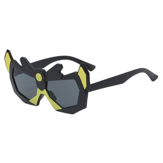 New Baby Sunglasses, Cute Boy Cartoon Mecha, Funny Street Photography, Trendy Anti-Uv Sunscreen Children's Sunglasses