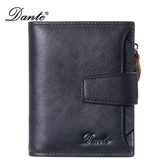New men's wallet driver's license integrated first layer cowhide anti-theft credit card degaussing leather wallet cross-border explosions
