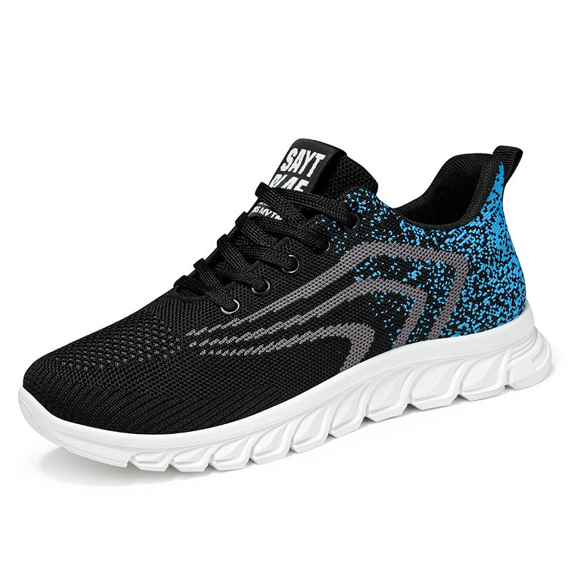 Sports Shoes for Men, New Summer Running Shoes, Breathable Korean Style Trendy Casual Shoes, Popular Lace-Up Shoes for Students, Men