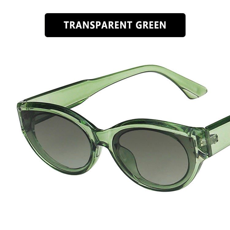 Cross-Border European and American Personalized Sunglasses 2020 New Retro Hip-Hop Oval Sunglasses Street Style Fashion Sunglasses