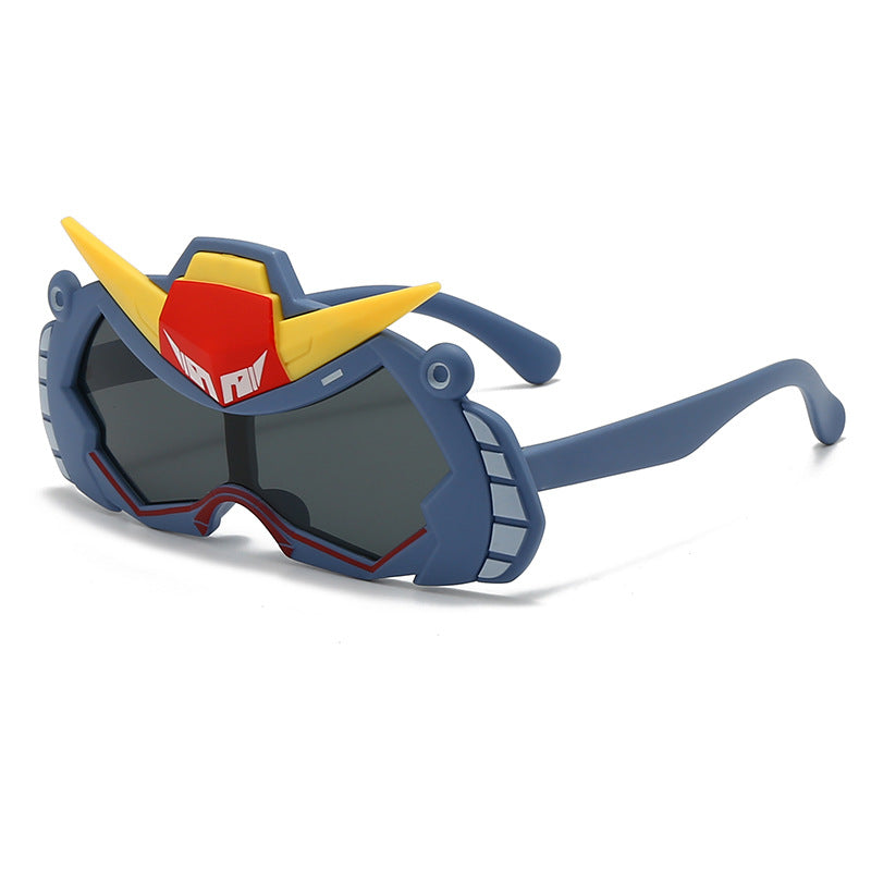 2026 New Soft Silicone Kidsren's Sunglasses for Outdoor Travel, Fashionable Cartoon Kidsren's Polarized Sunglasses with Uv Protection
