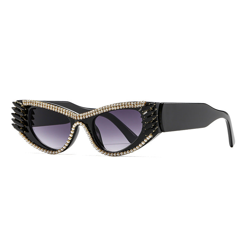 New Cross-Border European and American Cat-Eye Sunglasses for Women, Outdoor Driving and Driving Uv Protection Sunglasses