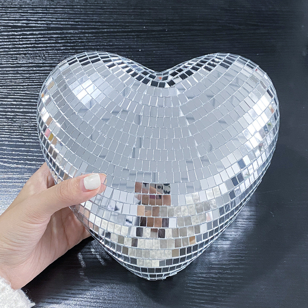Chain love Disco ball Disco love glass decorations party reflective atmosphere products Christmas