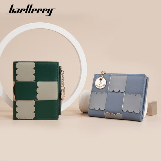 New Women's Short Wallet, Cute, Compact Card Slot, Short Card Holder, Exquisite and Simple Id Bag, Coin Purse for Women