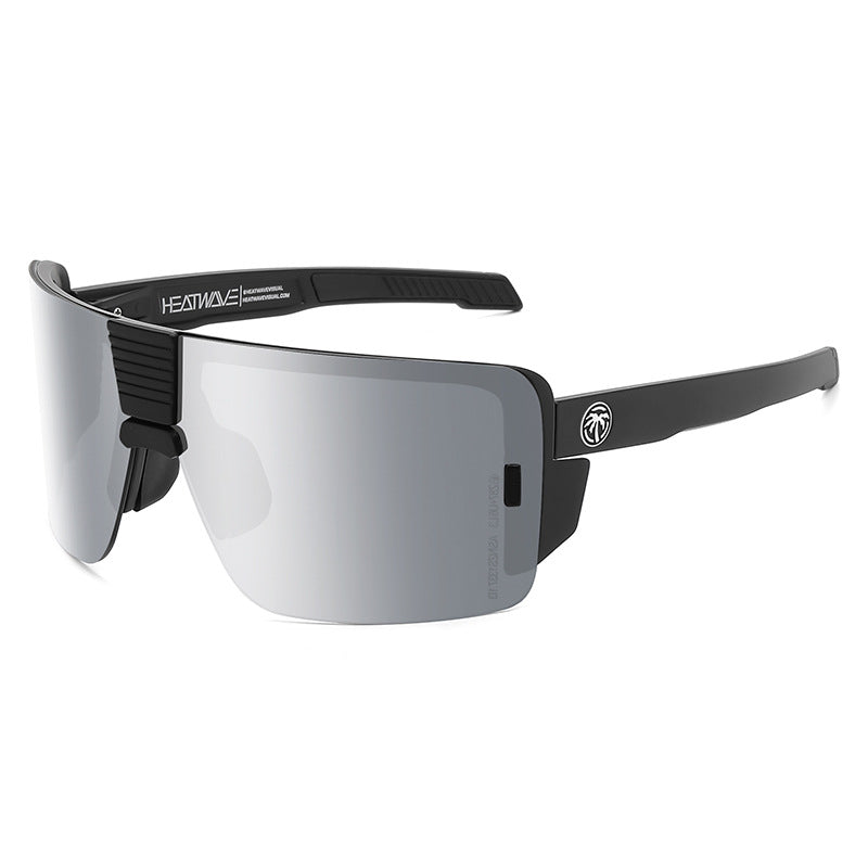 Heat Wave Sunglasses Sports Outdoor Cycling One-Piece Glasses Goggles Uv400 High Quality Vector