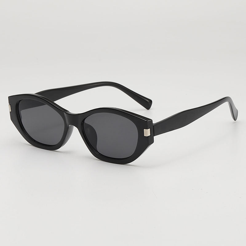 Fashion Retro Cat's Eye Distinctive Anti-UV Sunglasses Women's High-Level Street Photoshoot Concave Sunscreen Decorative Sunglasses