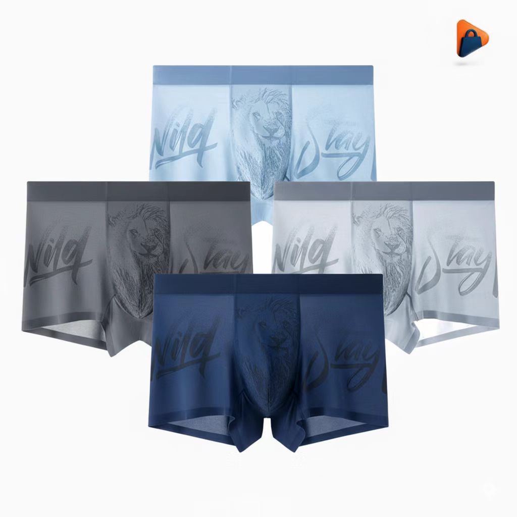 Royal Champion Sports Wear Boxer – Breathable & Comfortable| 2,3,4-Pack Combo (Gray, Ice Gray, Blue, Ice Blue)