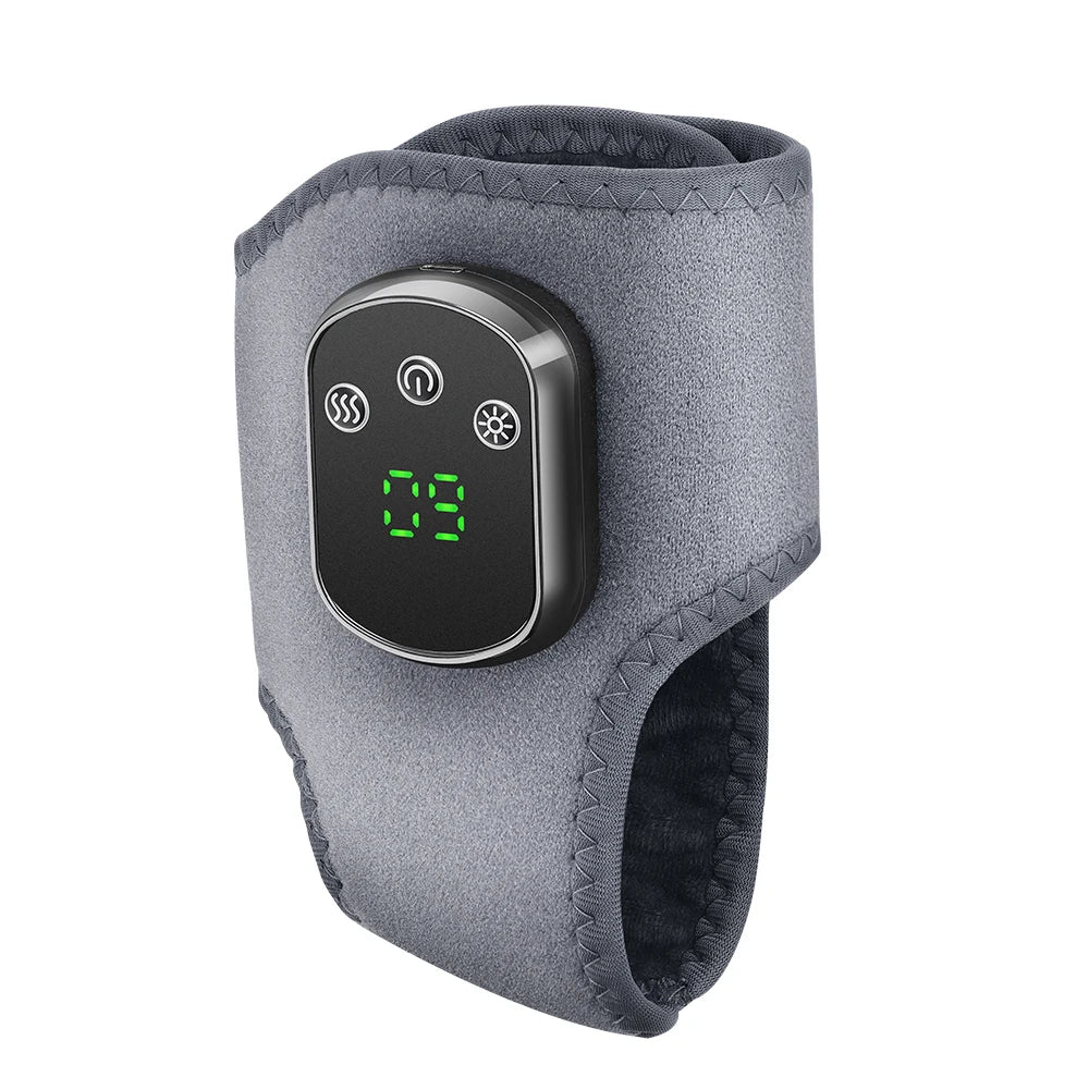 Red Light Ankle Brace 5 Heat Levels 3 Vibration Modes 40 LEDs Infrared Warmth Wrap 1800mAh Rechargeable Ankle Recovery Care
