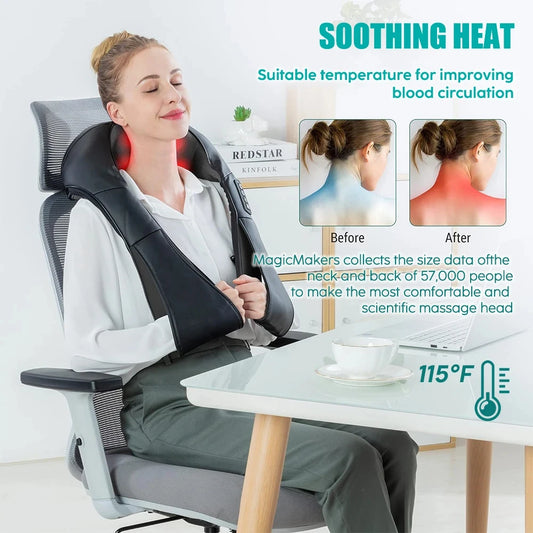 Heated Shiatsu Neck & Shoulder Massager | হিটিং ঘাড় ও কাঁধের ম্যাসাজার
