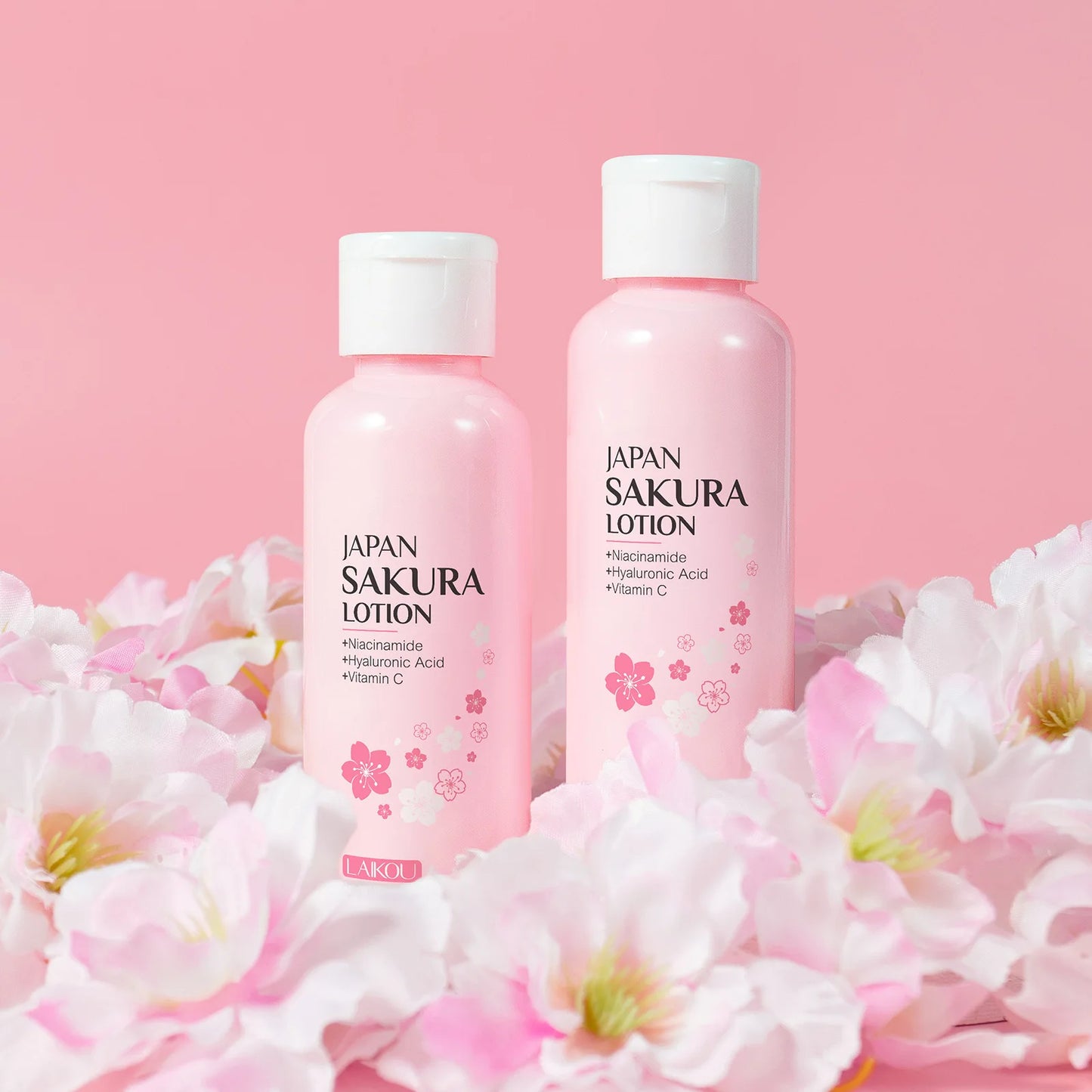 LAIKOU Sakura Face Lotion Moisturizing Essence Shrink Pores Repairing Improve Skin Elasticity 100ML