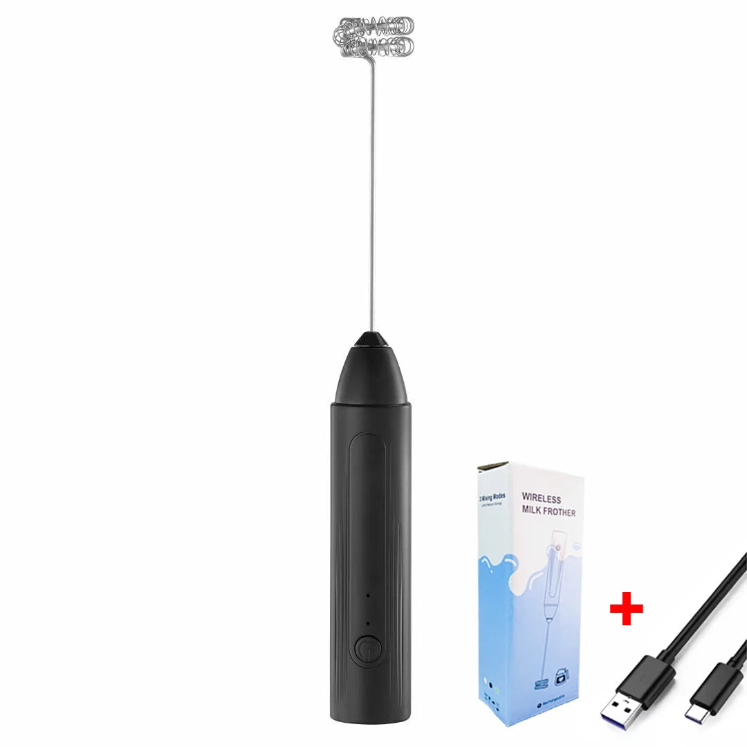 3 gear Kitchen Items USB Charging Electric Egg Beater Mini Blender Kitchens Accessories Mixer Household Gadgets Double Head Bar