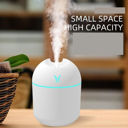 Atwfs 250ML Usb Mini Air Humidifier Essential Oil Diffuser Led Light Home Car