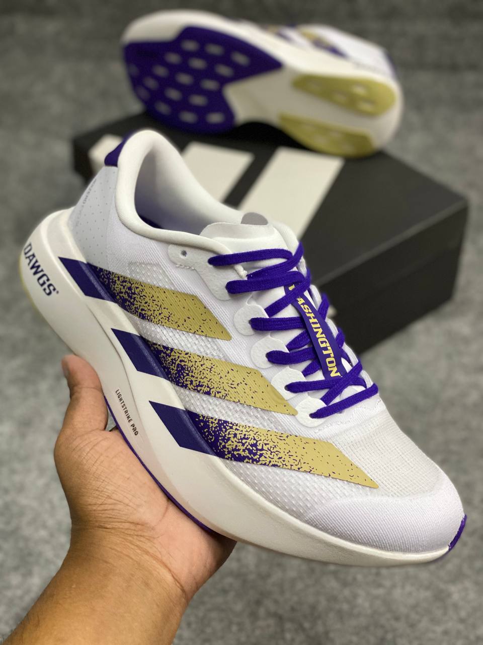 Washington Huskies adidas Adizero Evo SL Unisex Running Shoes