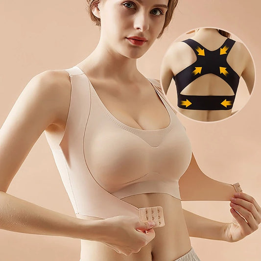 Push-Up Posture Corrector Sports Bra for Women