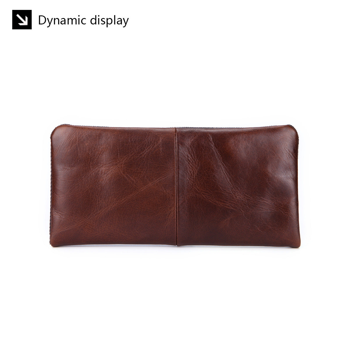 Hot-Selling Genuine Leather Men's Wallet, Business Casual Long Clutch Bag with Multiple Card Slots, Vintage Style Cowhide Men's Bag