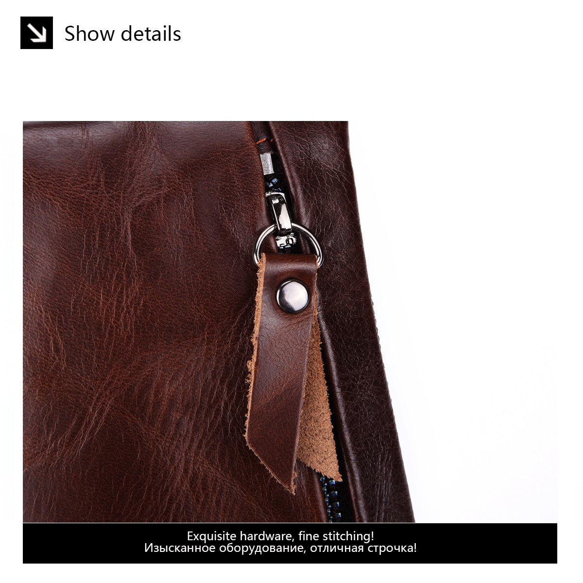 Hot-Selling Genuine Leather Men's Wallet, Business Casual Long Clutch Bag with Multiple Card Slots, Vintage Style Cowhide Men's Bag