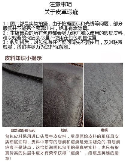 Hot-Selling Genuine Leather Men's Wallet, Business Casual Long Clutch Bag with Multiple Card Slots, Vintage Style Cowhide Men's Bag