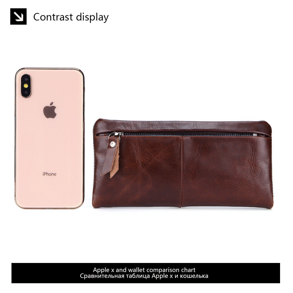 Hot-Selling Genuine Leather Men's Wallet, Business Casual Long Clutch Bag with Multiple Card Slots, Vintage Style Cowhide Men's Bag