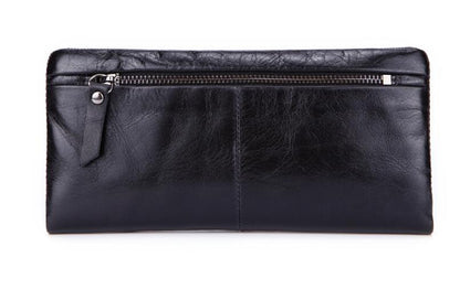 Hot-Selling Genuine Leather Men's Wallet, Business Casual Long Clutch Bag with Multiple Card Slots, Vintage Style Cowhide Men's Bag