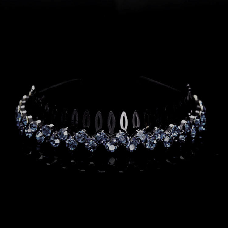 Wholesale Internet celebrity toothed non-slip headband hair band women's hairpin hair clip headdress women's all-match rhinestone hair pressing hair ring