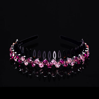 Wholesale Internet celebrity toothed non-slip headband hair band women's hairpin hair clip headdress women's all-match rhinestone hair pressing hair ring