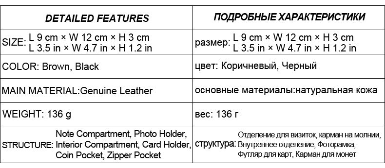Cross-border Hot Selling Men's Cowhide Fashion Business Casual Multi-card Short Leather Wallet Zipper Card Bag Coin Purse