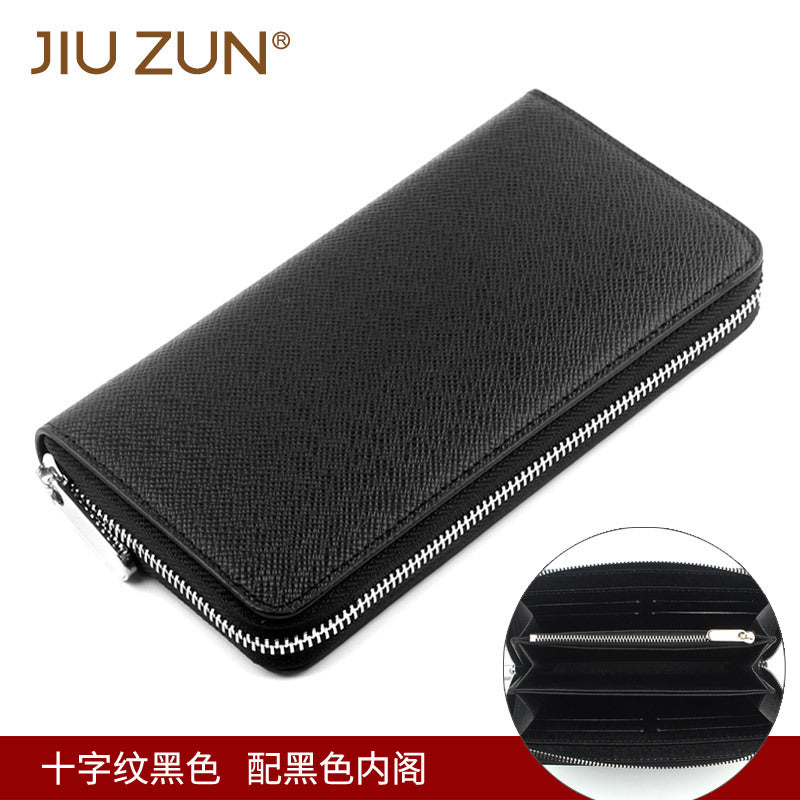 Cross-border Cloth Saffiano Long Men's Wallet Fashionable Zipper 60017 Japanese Wallet for Women
