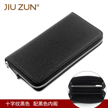 Cross-border Cloth Saffiano Long Men's Wallet Fashionable Zipper 60017 Japanese Wallet for Women