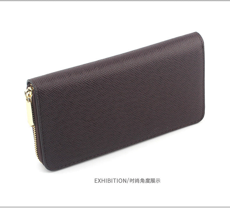 Cross-border Cloth Saffiano Long Men's Wallet Fashionable Zipper 60017 Japanese Wallet for Women