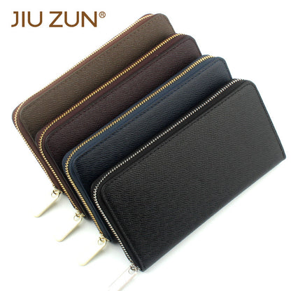 Cross-border Cloth Saffiano Long Men's Wallet Fashionable Zipper 60017 Japanese Wallet for Women