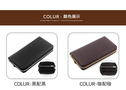Cross-border Cloth Saffiano Long Men's Wallet Fashionable Zipper 60017 Japanese Wallet for Women