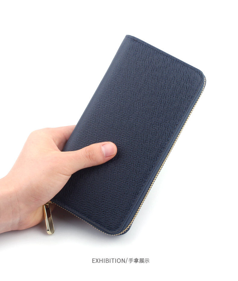 Cross-border Cloth Saffiano Long Men's Wallet Fashionable Zipper 60017 Japanese Wallet for Women