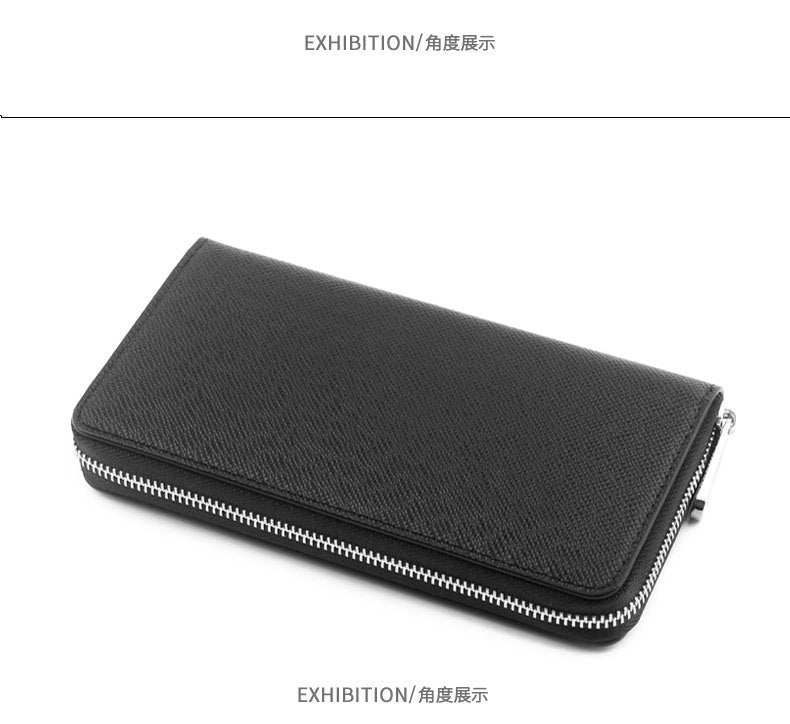 Cross-border Cloth Saffiano Long Men's Wallet Fashionable Zipper 60017 Japanese Wallet for Women