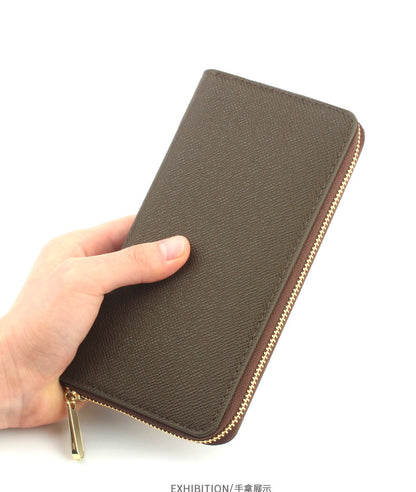 Cross-border Cloth Saffiano Long Men's Wallet Fashionable Zipper 60017 Japanese Wallet for Women